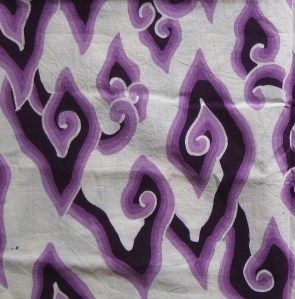 Batik Megamendung Purple Classical Pattern